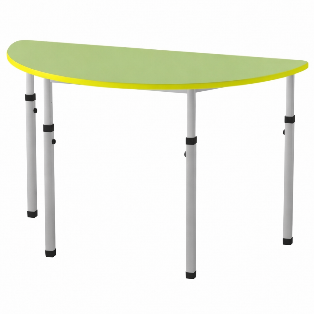 Стіл для дитячого садочку "Півколо" з регулюванням по висоті 1200х600х400/460/520/580 мм MEBLIX